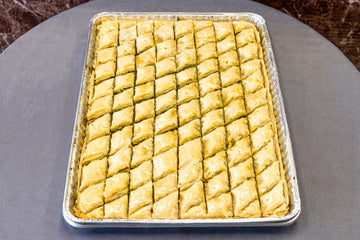 White Baklava with Pistachios - Tray
