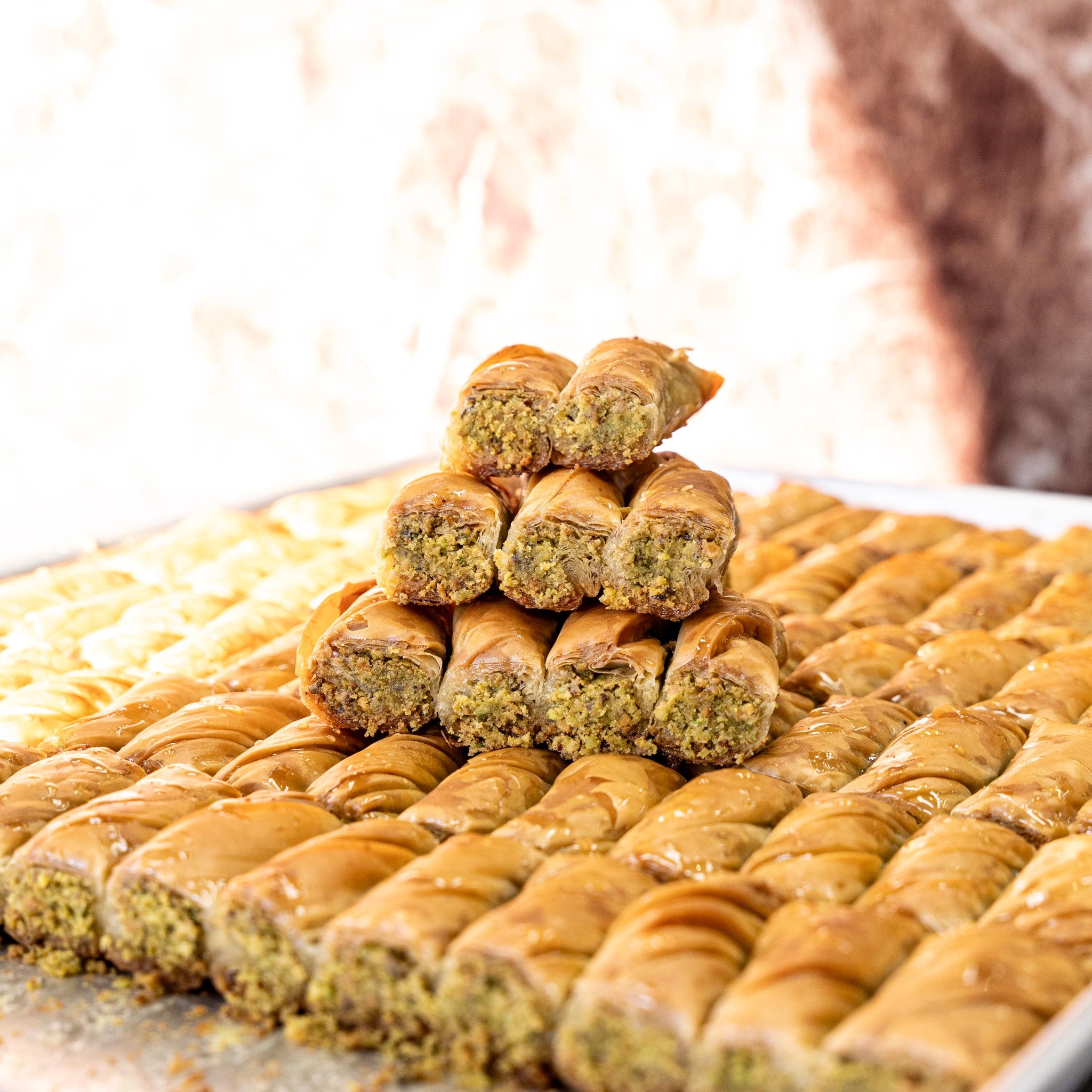 Pistachio Rolls Baklava - Pound